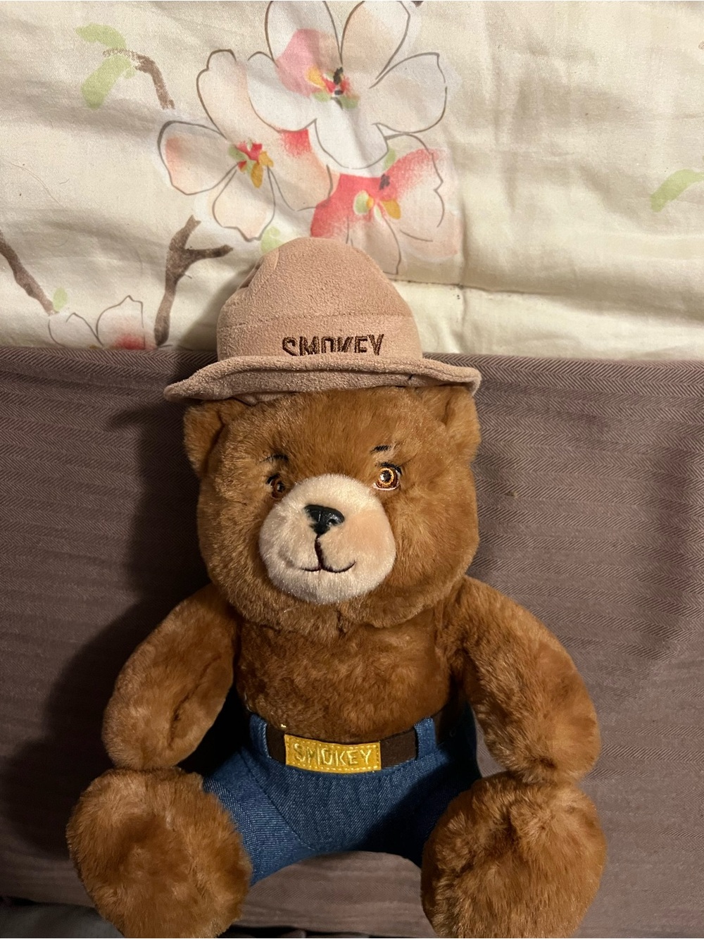 Aurora Smokey Bear Plush Stuffed Animal Hat & Jeans